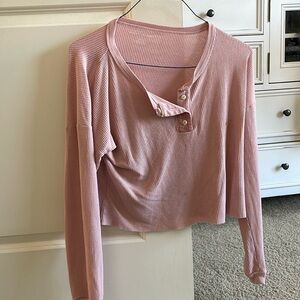 Long sleeve crop top AE
